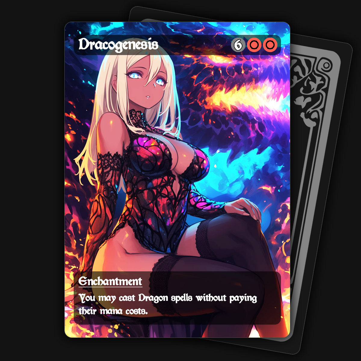 mtg waifu cards Dracogenesis | Waifu Edition