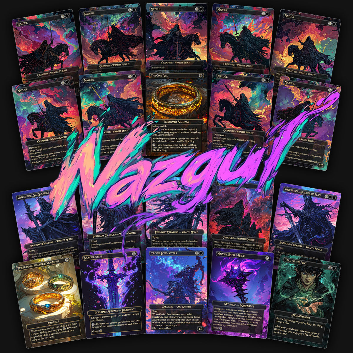 Nazgul Bundle | 20 Cards | Premium MTG Proxy Mythic Magic Gaming Nazgul Bundle | 20 Cards | Premium MTG Proxy Mythic Magic Gaming
