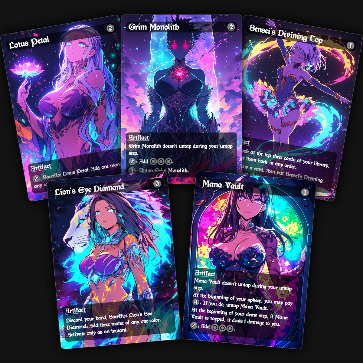 18 Waifu Mana Rocks | Premium MTG Proxy Bundle