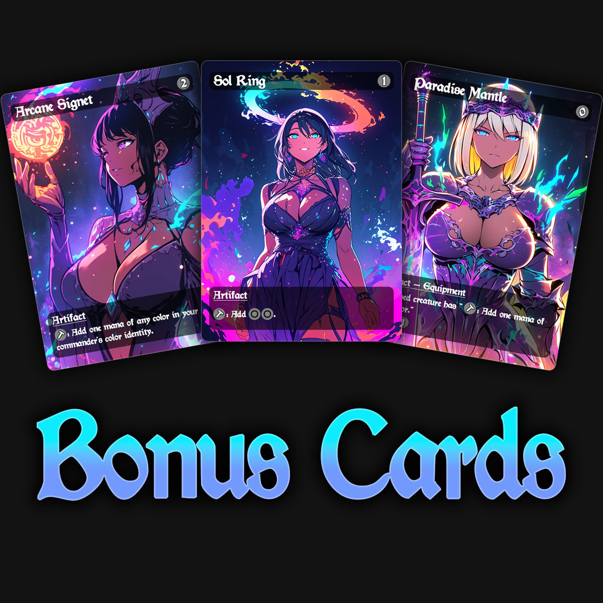 18 Waifu Mana Rocks | Premium MTG Proxy Bundle