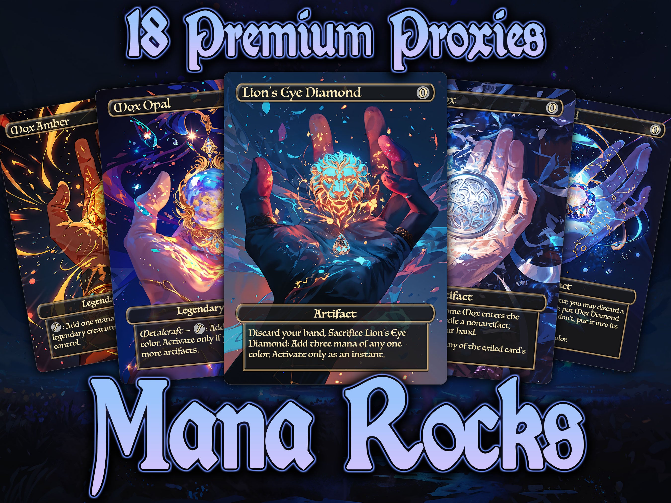 18 Mana Rocks | Premium MTG Proxy Bundle – Mythic Magic Gaming