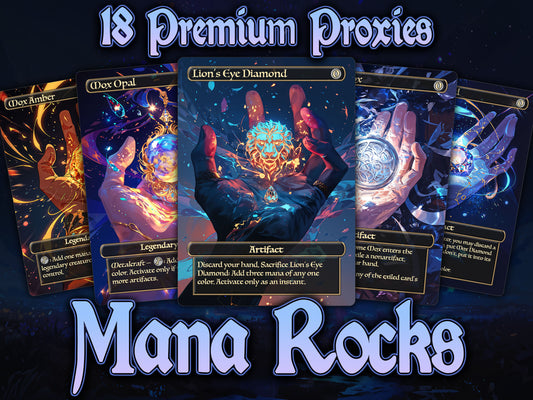 18 Mana Rocks | Premium MTG Proxy Bundle