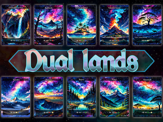 10 DUAL LANDS | Premium MTG Proxy Bundle