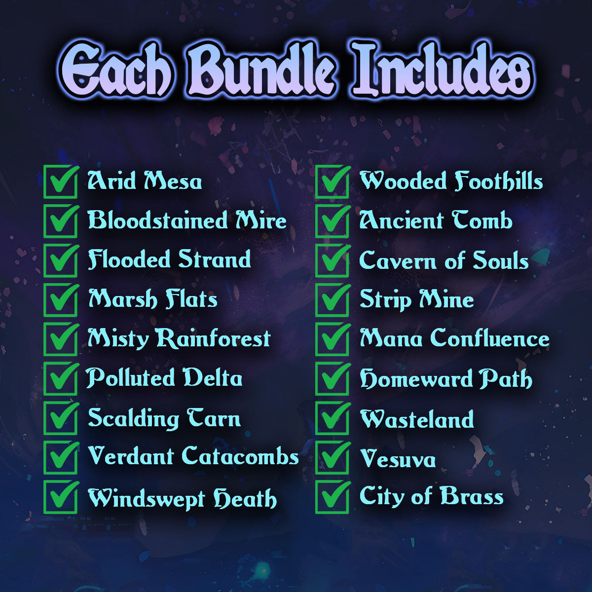 Fetch Lands | 18 Card Premium MTG Proxy Bundle