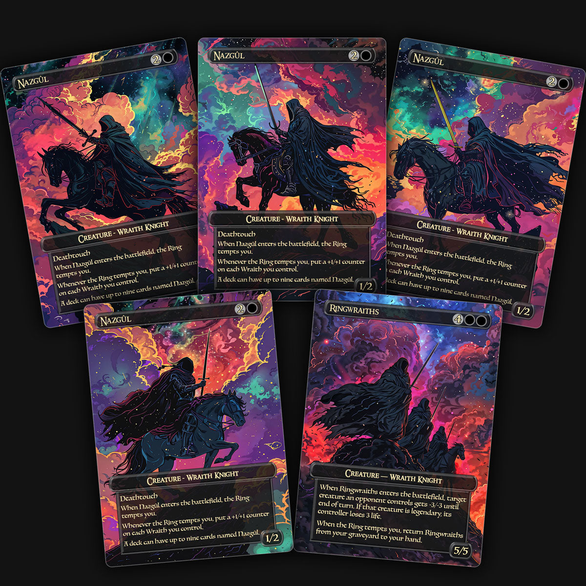 nazgul mtg card kingdom Lord of the (Showcase Scrolls) Commander: The Lord of the Rings: Tales of Middle-earth (LTC) #467 Then if you control nine or more Wraiths Lord of the Nazgul Altered