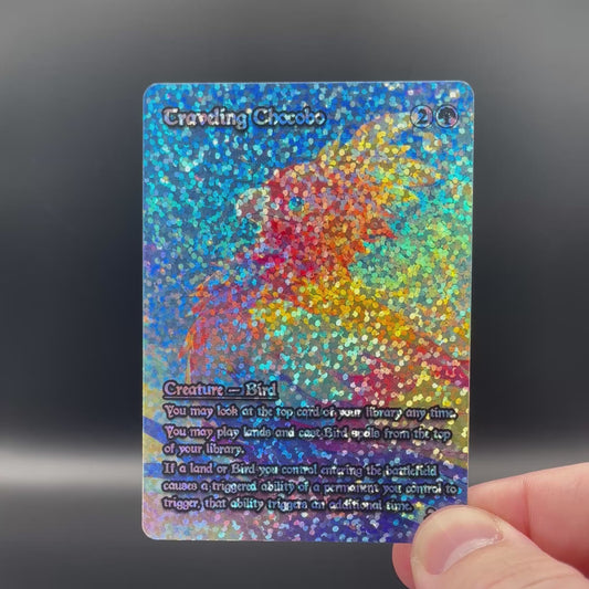 Traveling Chocobo | CONFETTI FOIL |  Premium MTG Proxy